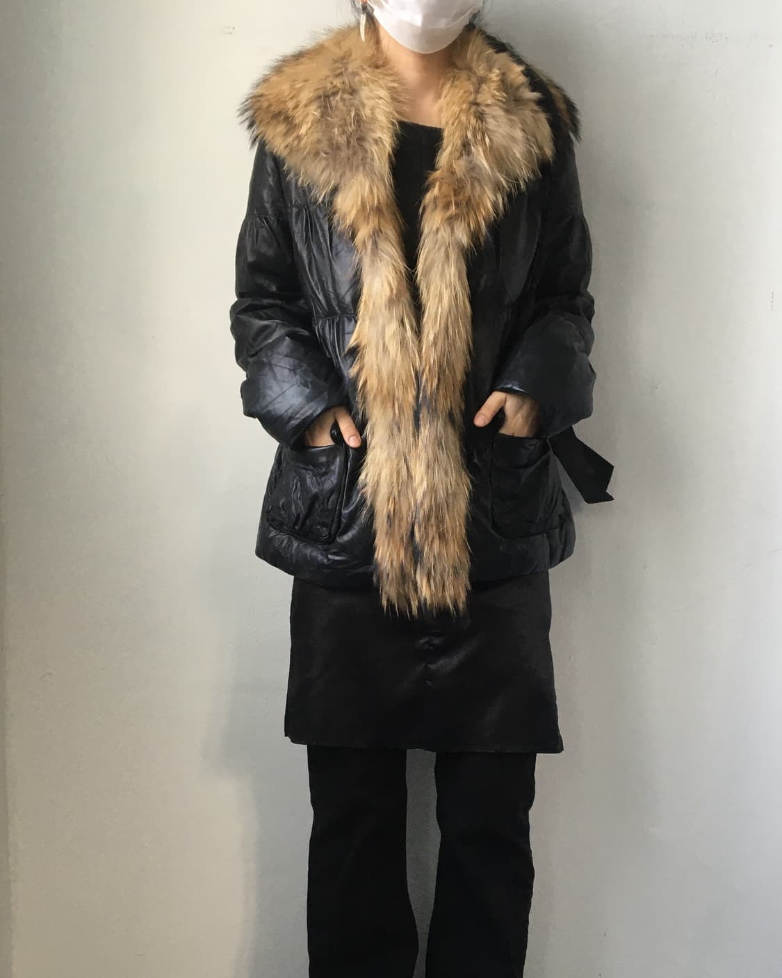 Fur point lamb leather jacket 상품이미지1