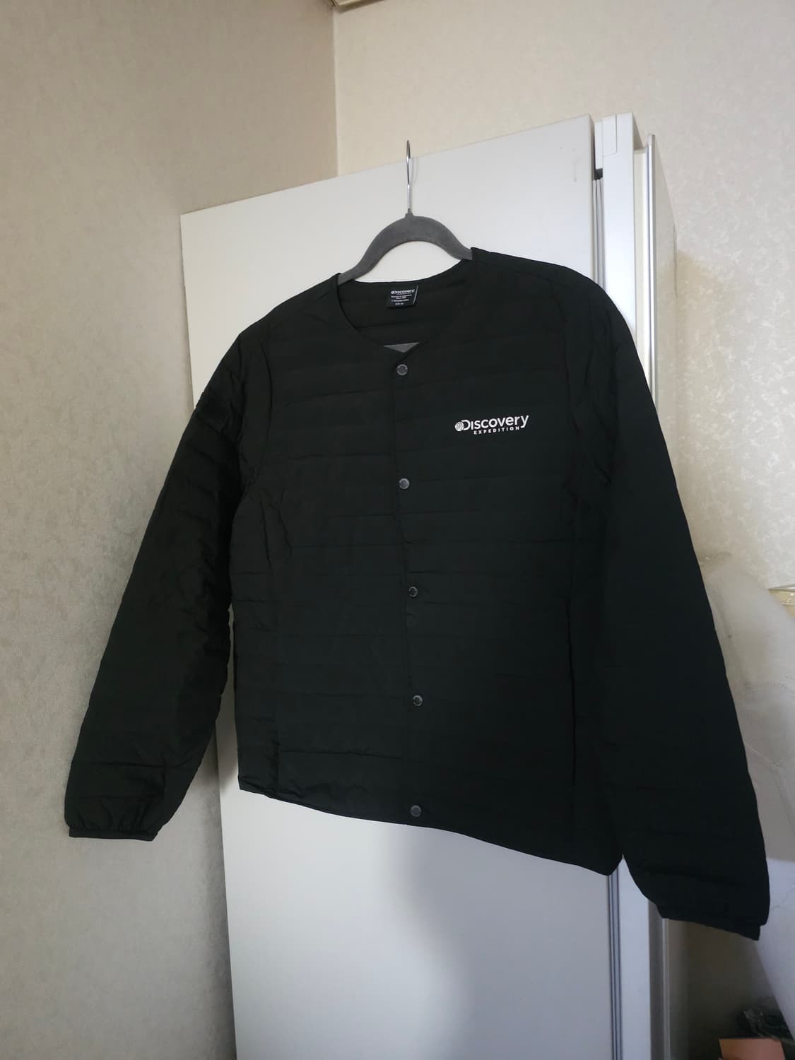 디스커버리 구스다운 퀼팅 자켓 블랙 상품이미지1