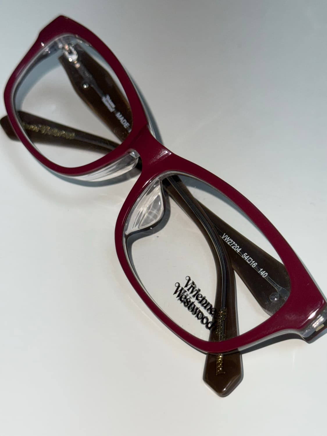 정품 비비안웨스트우드 버건디 안경  주얼리목걸이가방 상품이미지2