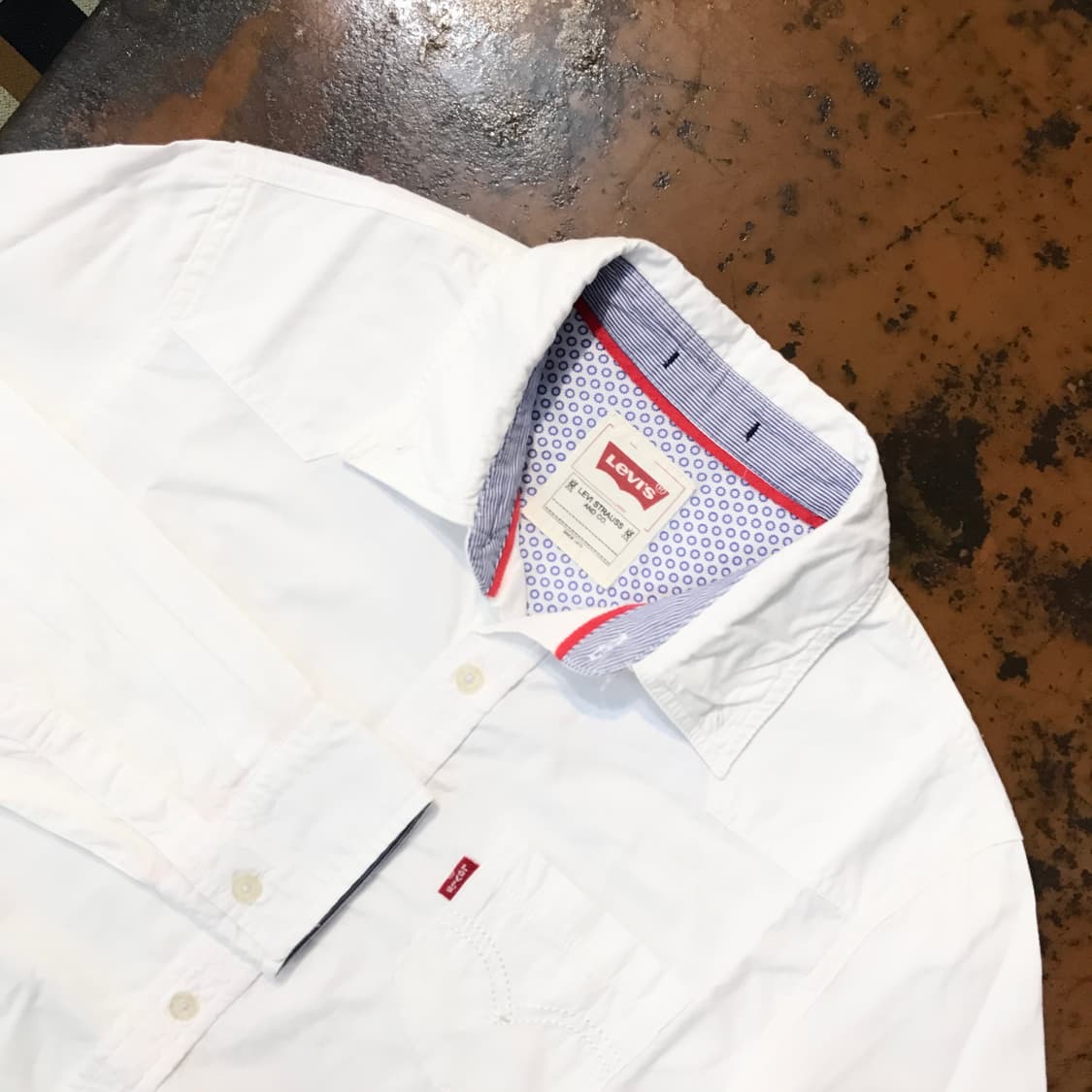 리바이스 화이트 셔츠 여성 55 66 상품이미지3
