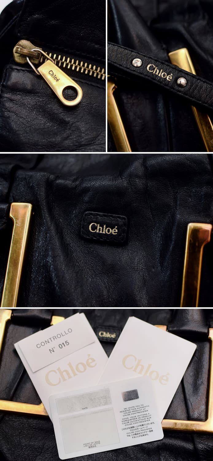 끌로에 (Chloe) 아델백 미듐 블랙 고트스킨 2웨이 토트.숄더백 상품이미지10