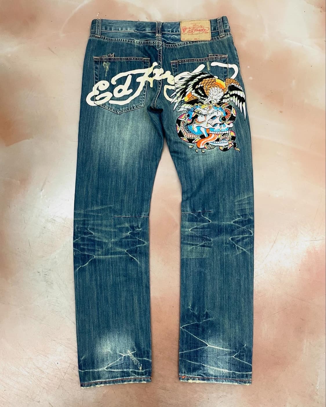 Ed Hardy washing denim back point Pants 상품이미지2