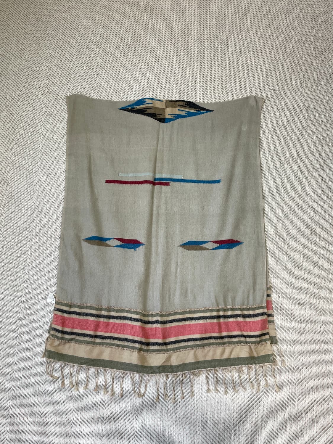 네이티브아메리칸 핸드우븐 판초 러그 J03470 상품이미지1