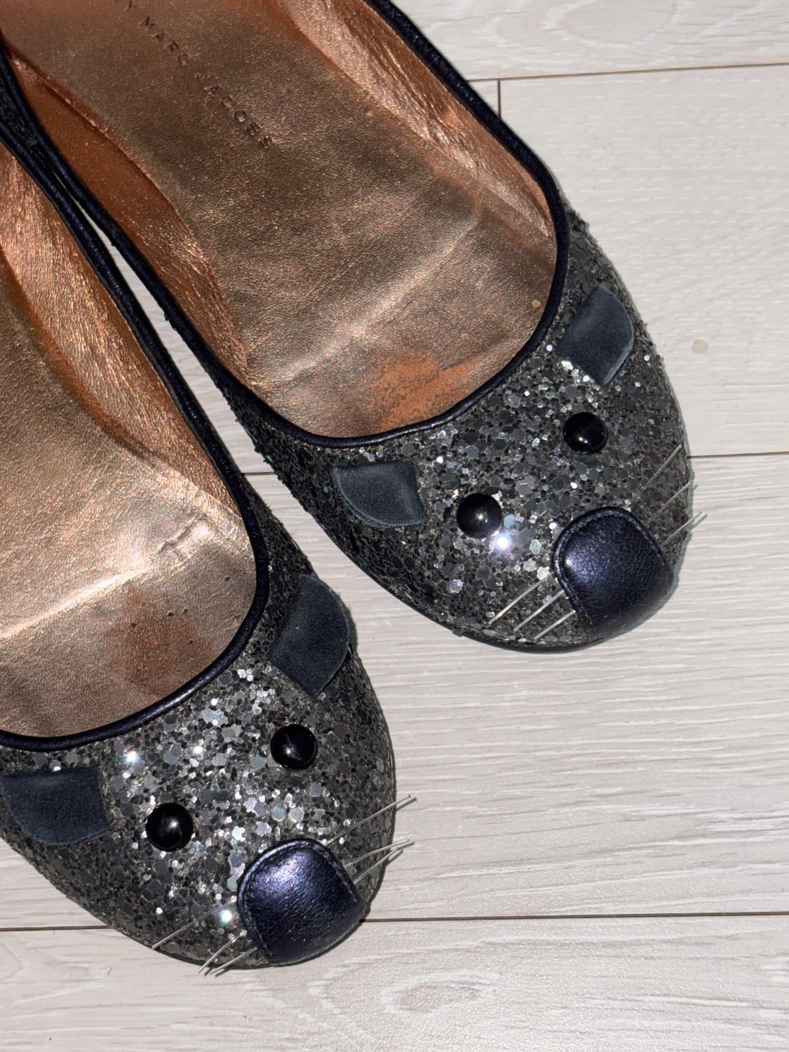 Rare) 마크제이콥스 쥐돌이 반짝이 발레 플랫 상품이미지1