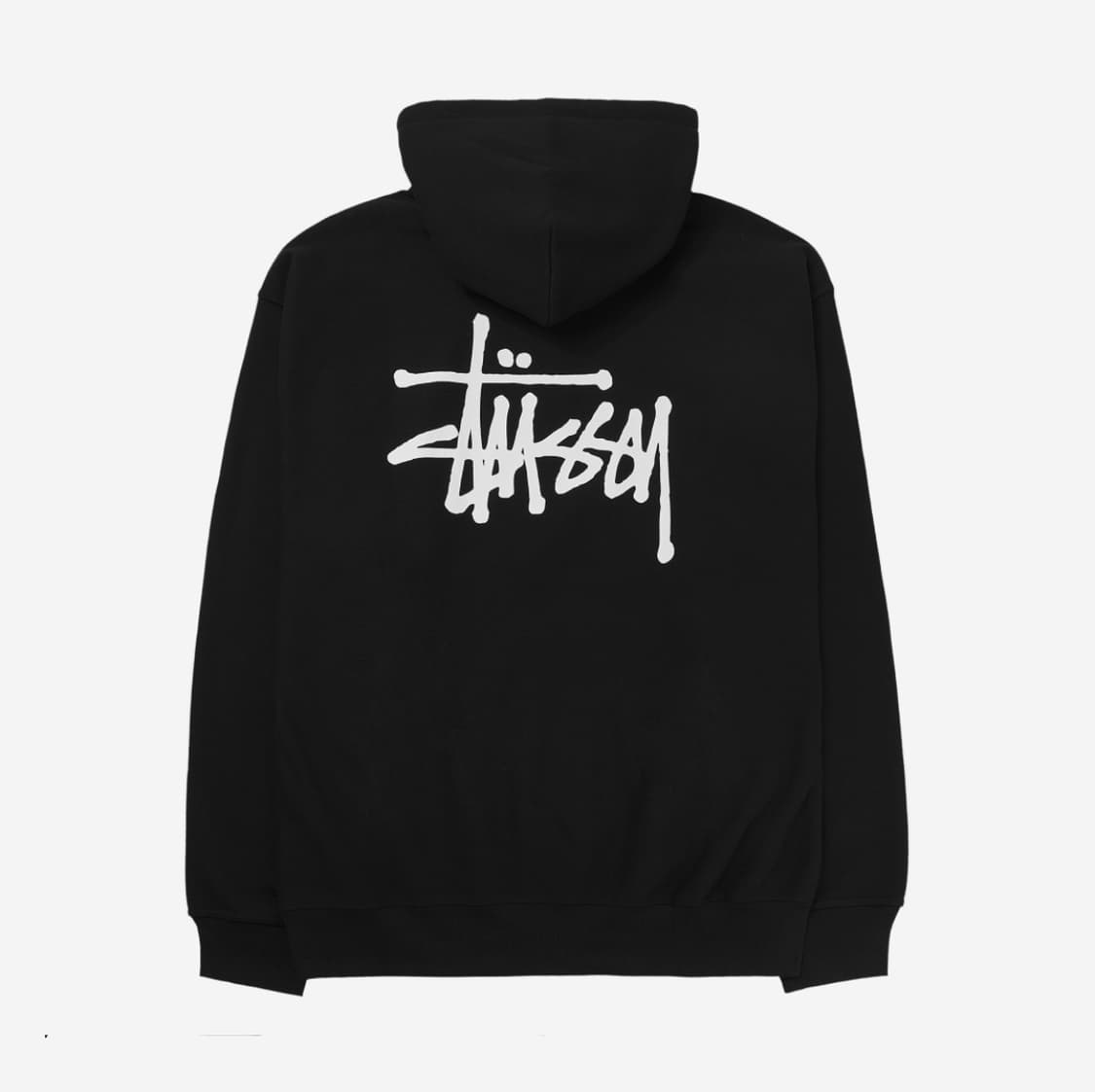 스투시 베이직 후드티 블랙 상품이미지1