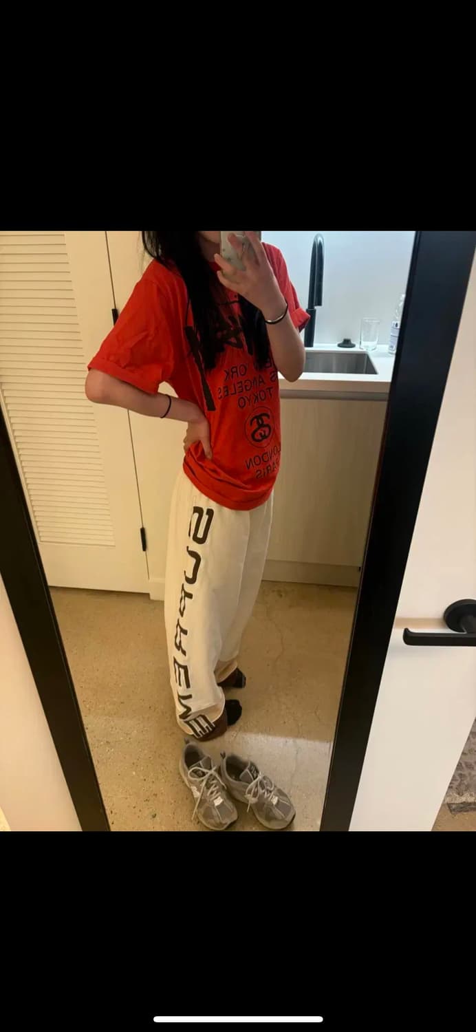 슈프림 패널드 스웨트팬츠 내츄럴 상품이미지2