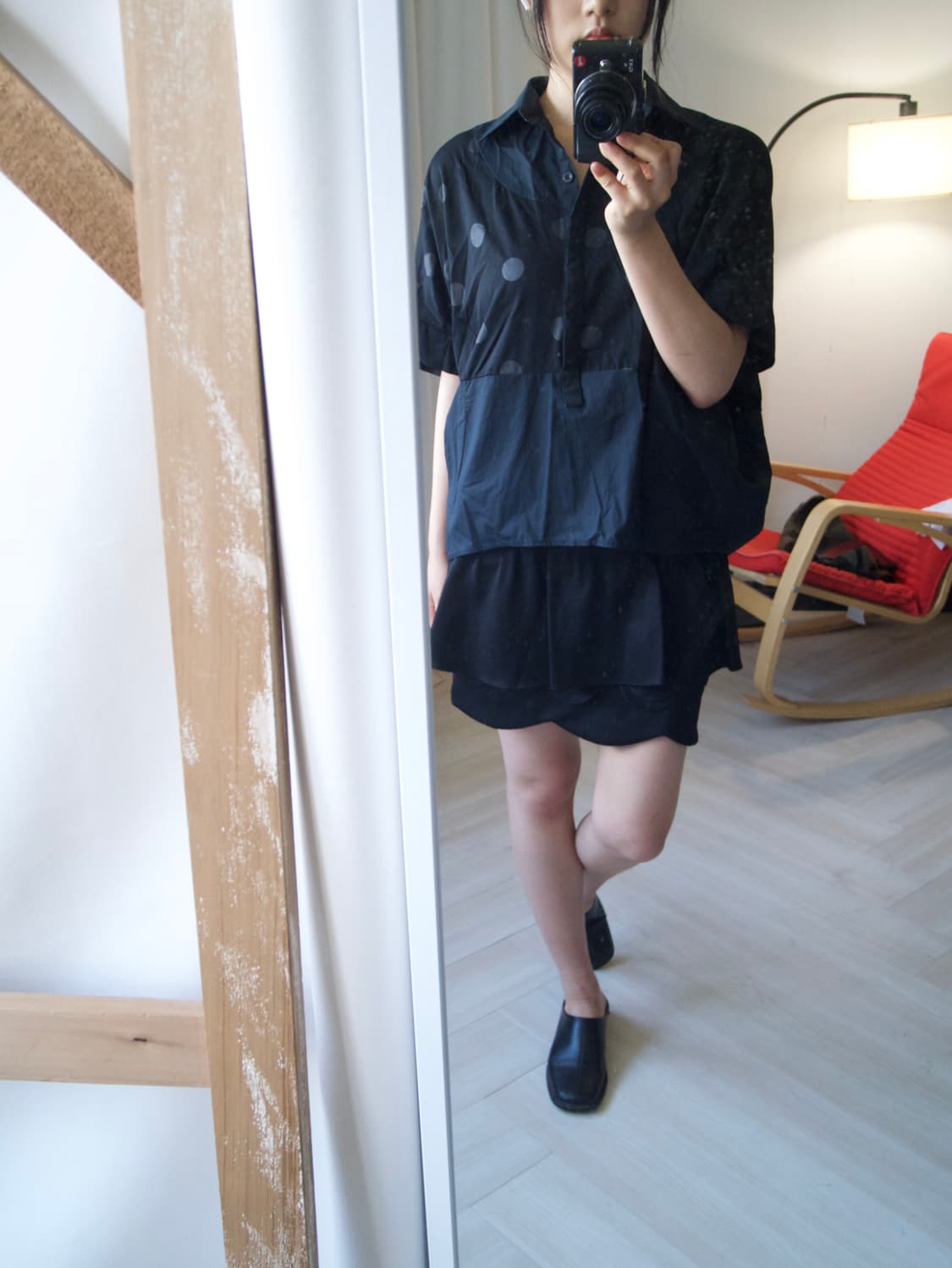 cloud stitch layered mini skirt 상품이미지3