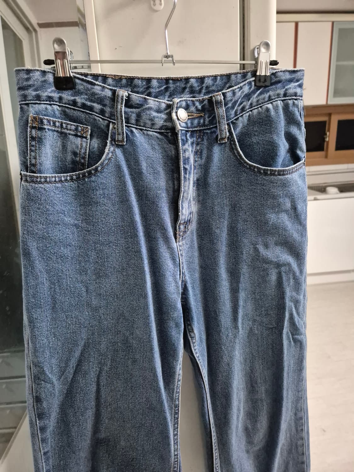 스파오 롱 청바지 중청데님 상품이미지3