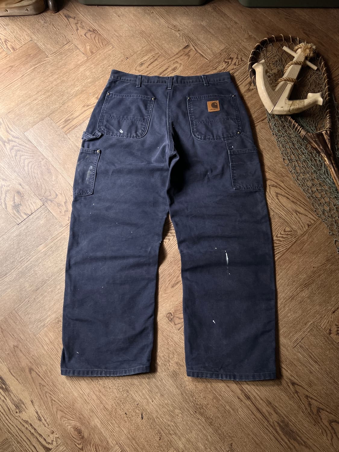 [34]칼하트 Made in USA 미드나잇 네이비 더블니 워크팬츠 상품이미지8
