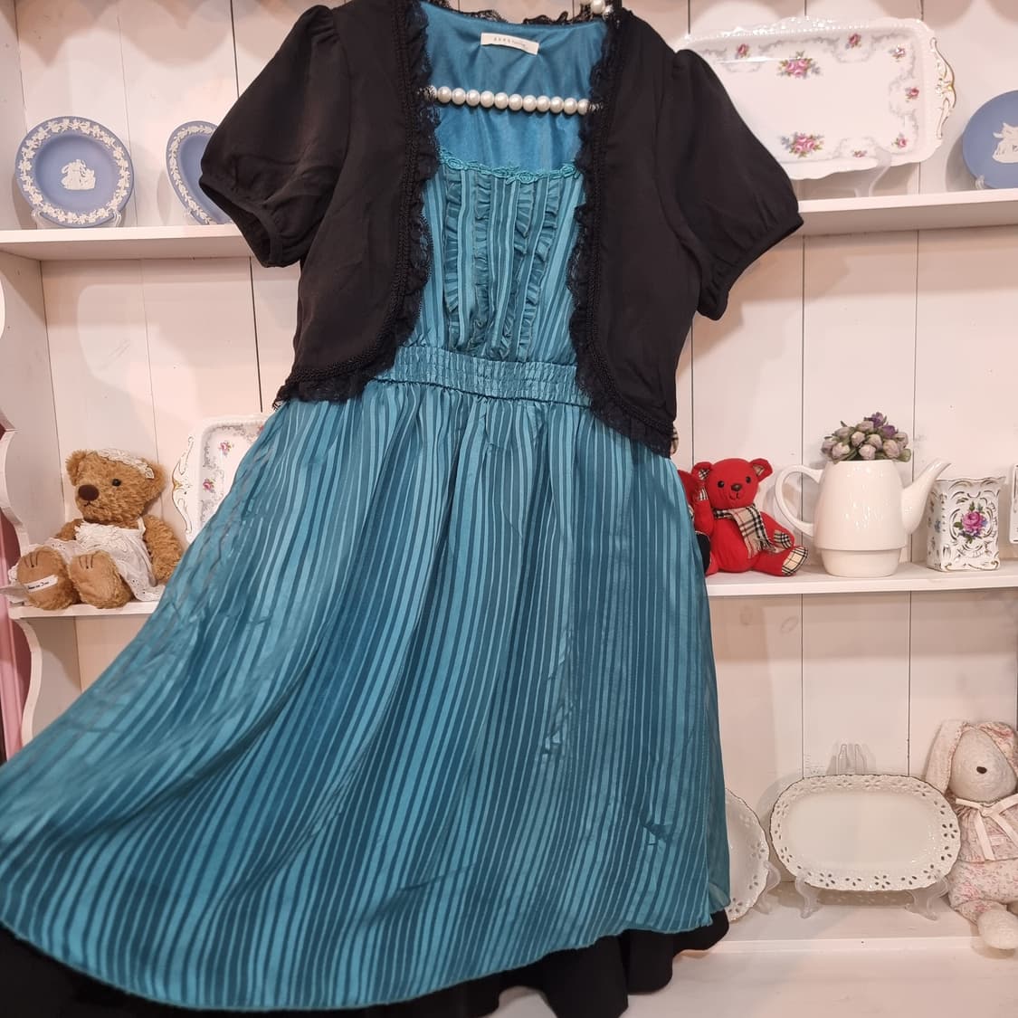 (axes femme엑시즈팜)  스트라이프 원피스 상품이미지3