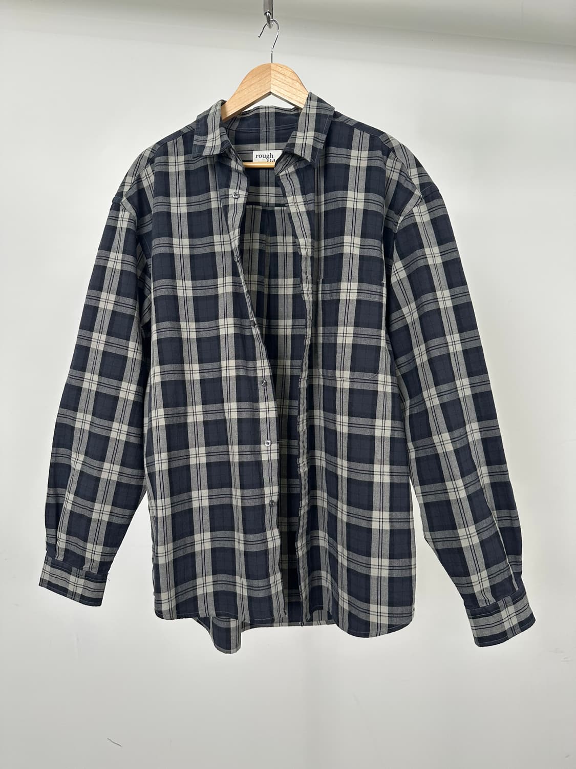 러프사이드 PRIMARY SHIRT 'NAVY PLAID‘ 3사이즈 상품이미지1