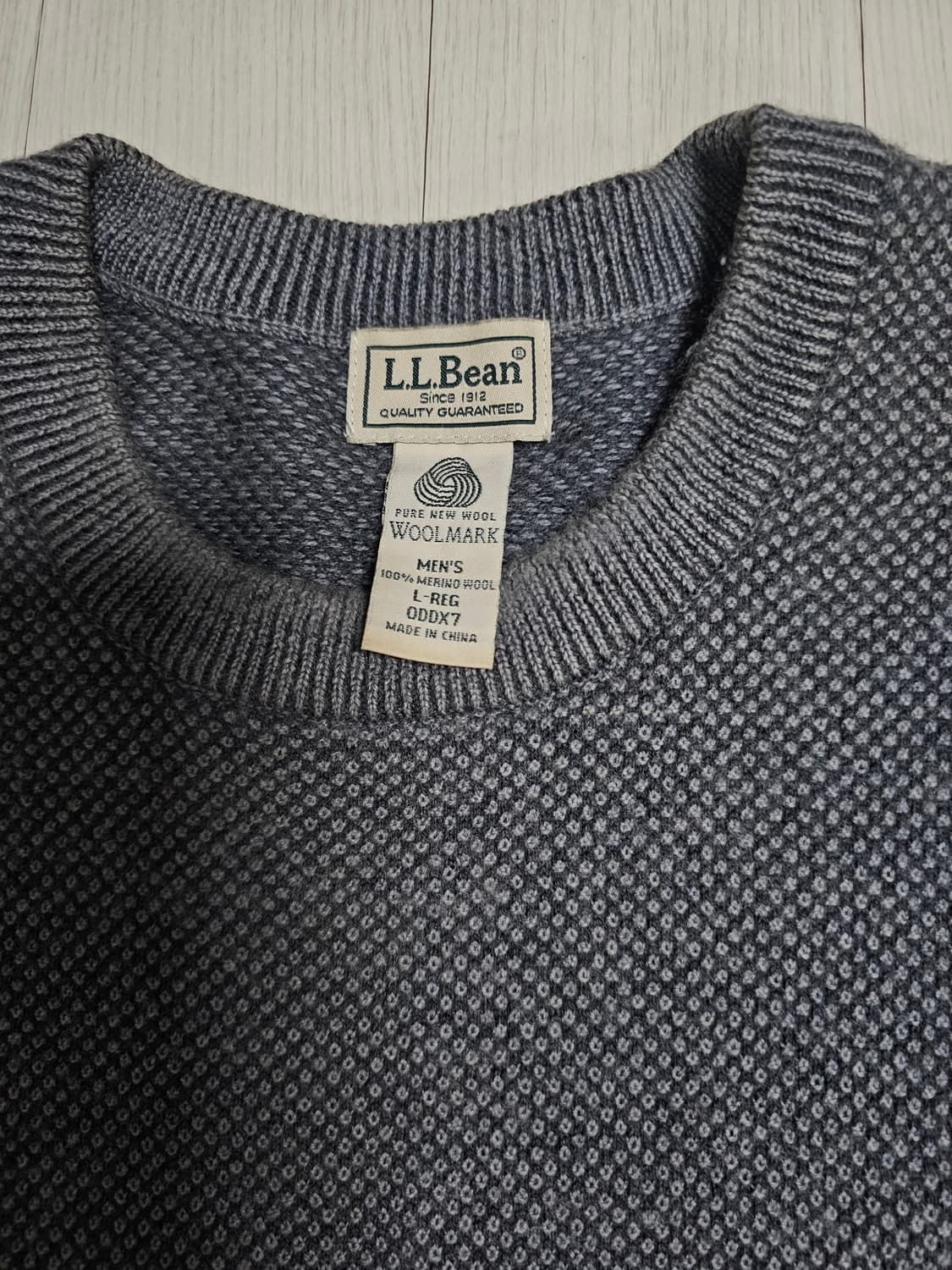 엘엘빈 llbean 그레이 니트 L사이즈 상품이미지2