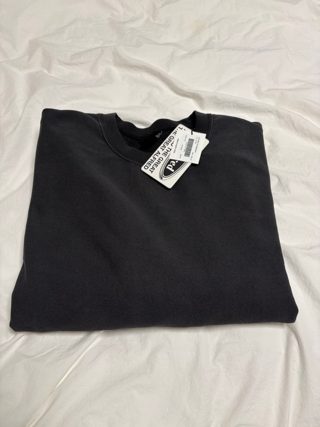 (m) 알프레드 맨투맨 블랙 (새상품) 상품이미지3