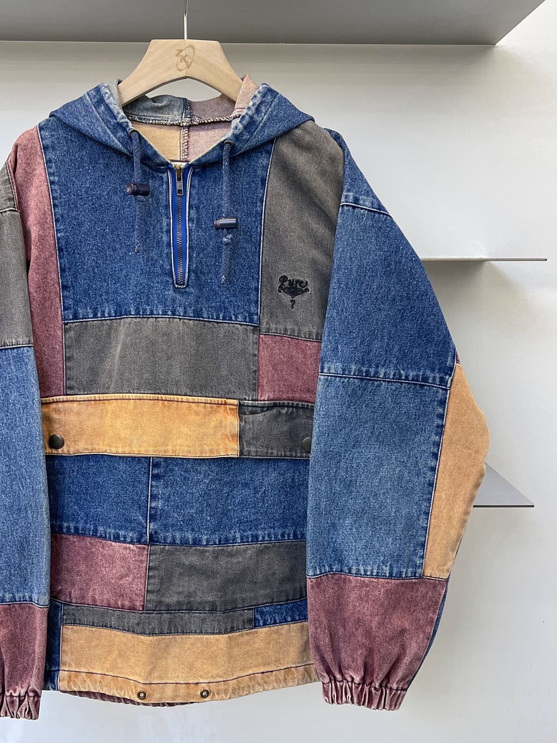 Stick Potato 90s 데님 패치워크 아노락 상품이미지3