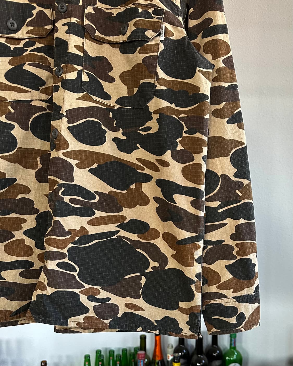 [M]칼하트 WIP 카모플라주 립스탑 워크 셔츠 상품이미지5