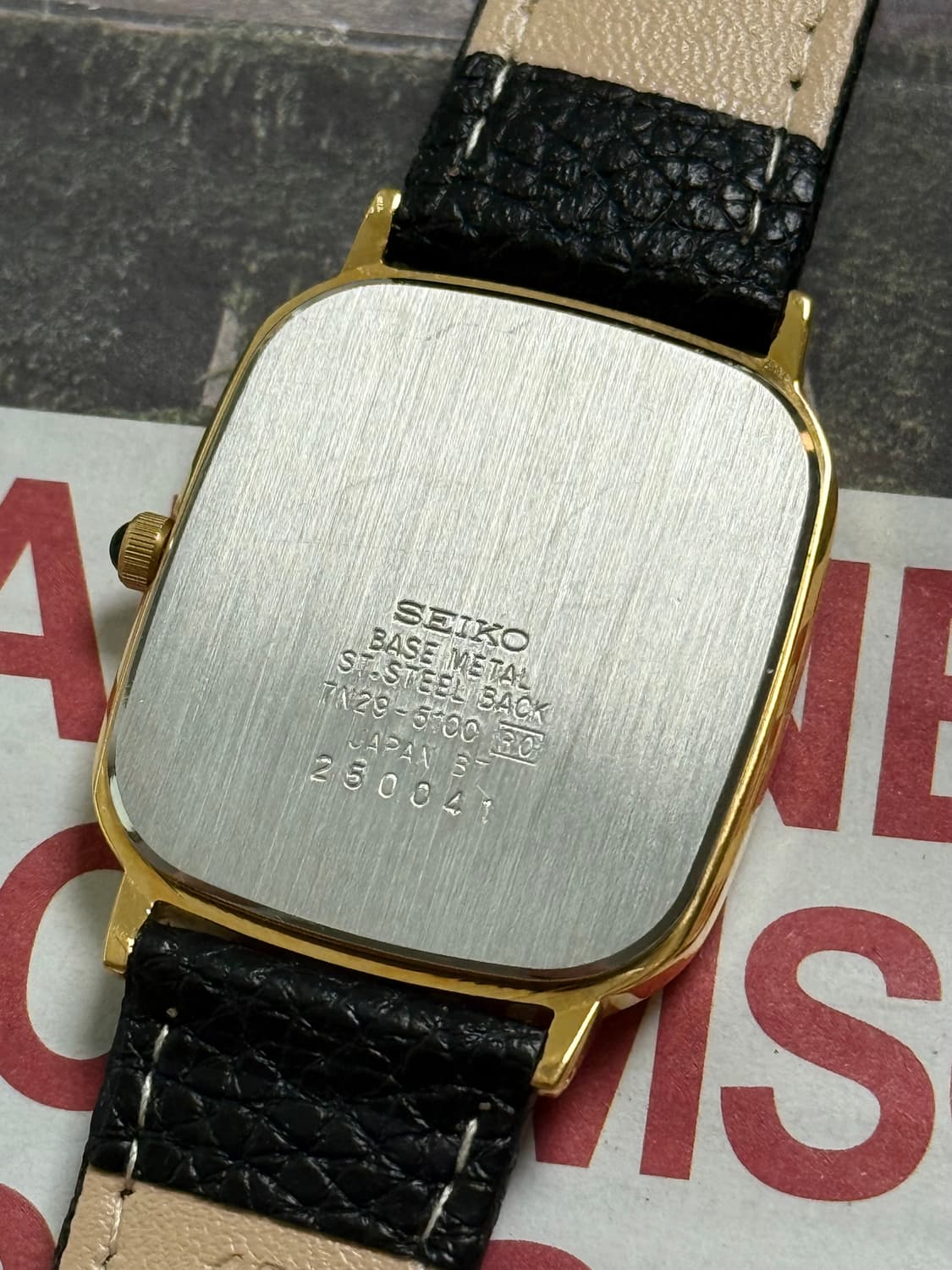 Seiko 세이코 스노우 플래이크 스퀘어 쿼츠 상품이미지5