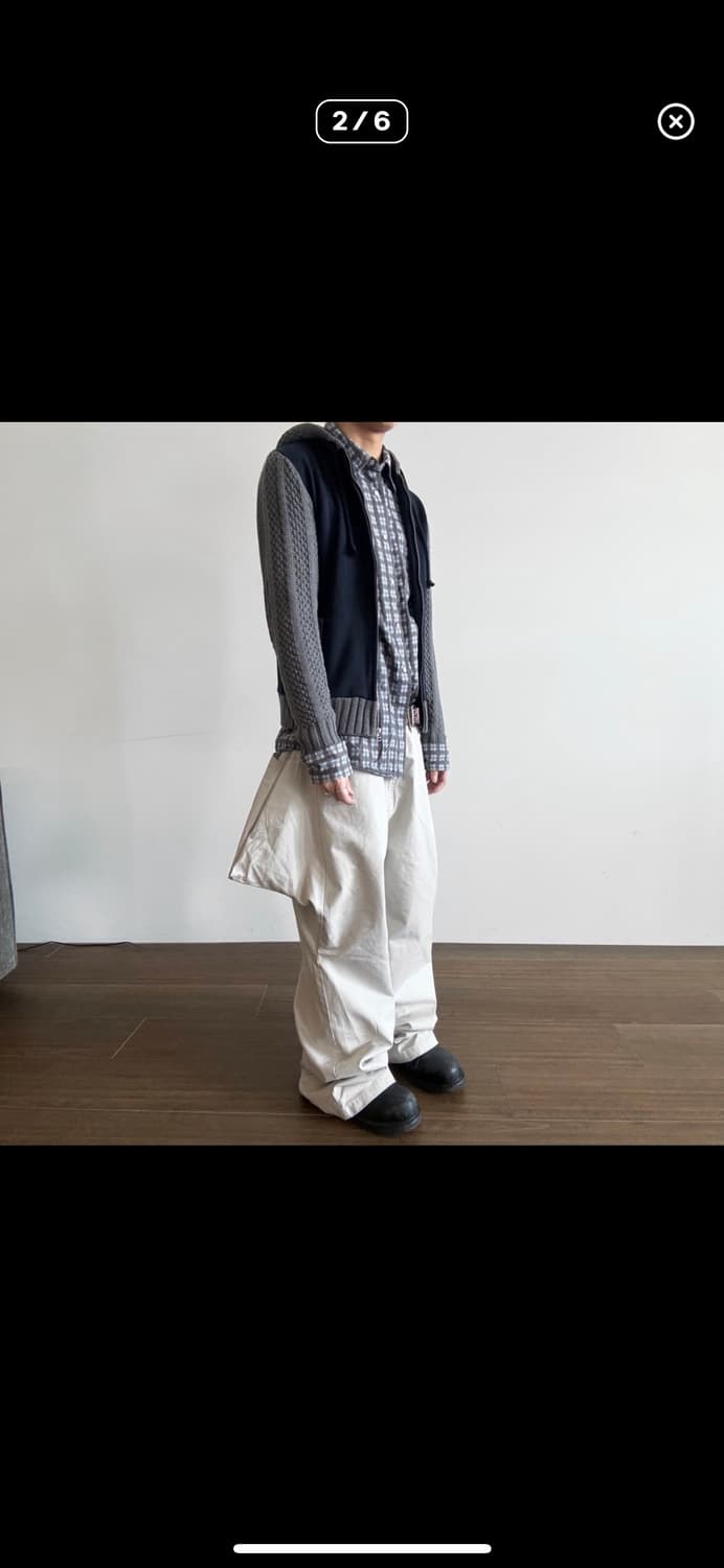 Waffle Knit Fleece-Lined Zip-up Hoodie 상품이미지1