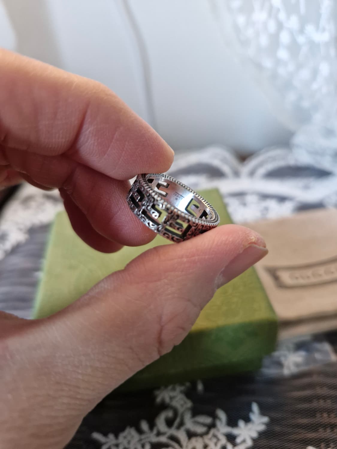 구찌링 G스퀘어링 반지 팝니다 상품이미지4