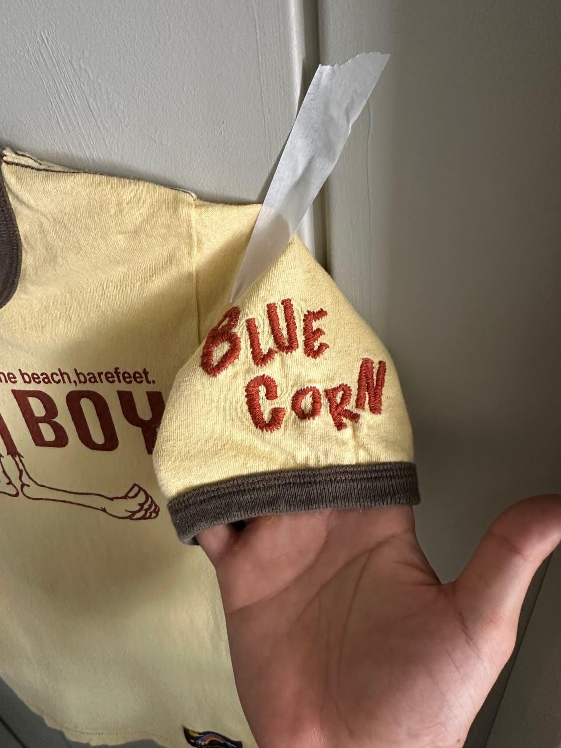 BLUE CORN BEACH BOY 링거 티셔츠 상품이미지3