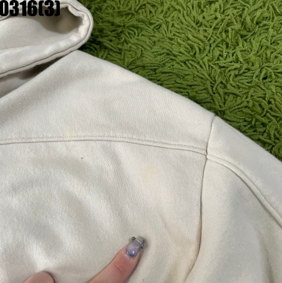 빈티지 크롭 후드집업 자켓 상품이미지4