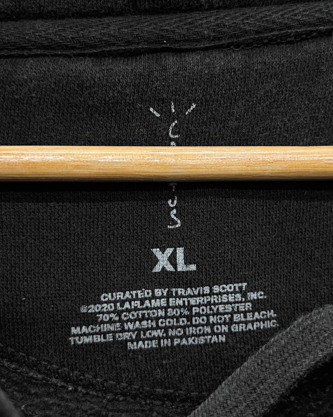 나이키 x 트래비스 스캇 페이즐리 스우시 스웻 후드티 블랙 상품이미지4