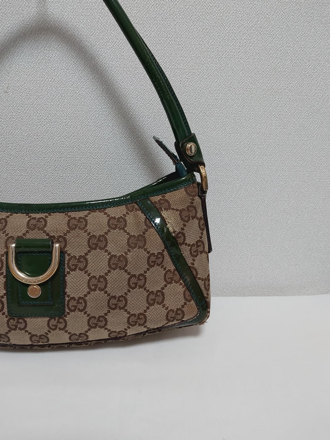 구찌 자가드 D링 숄더백 그린 (정품) 상품이미지3