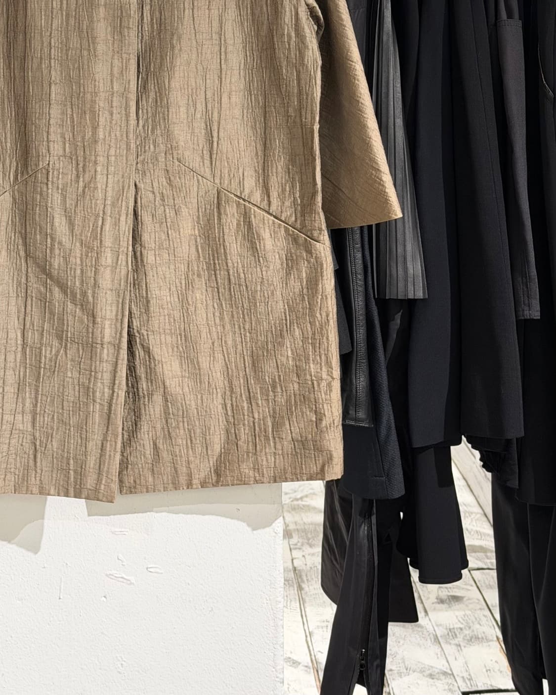 마르니 브라운 린넨 혼방 하프 슬리브 코트 상품이미지5