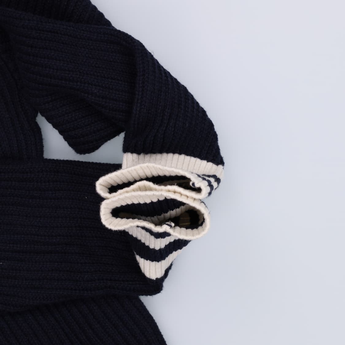 [XS] 신형 타미힐피거 여성 숄카라 터틀넥 크롭 와플 니트 3810 상품이미지4