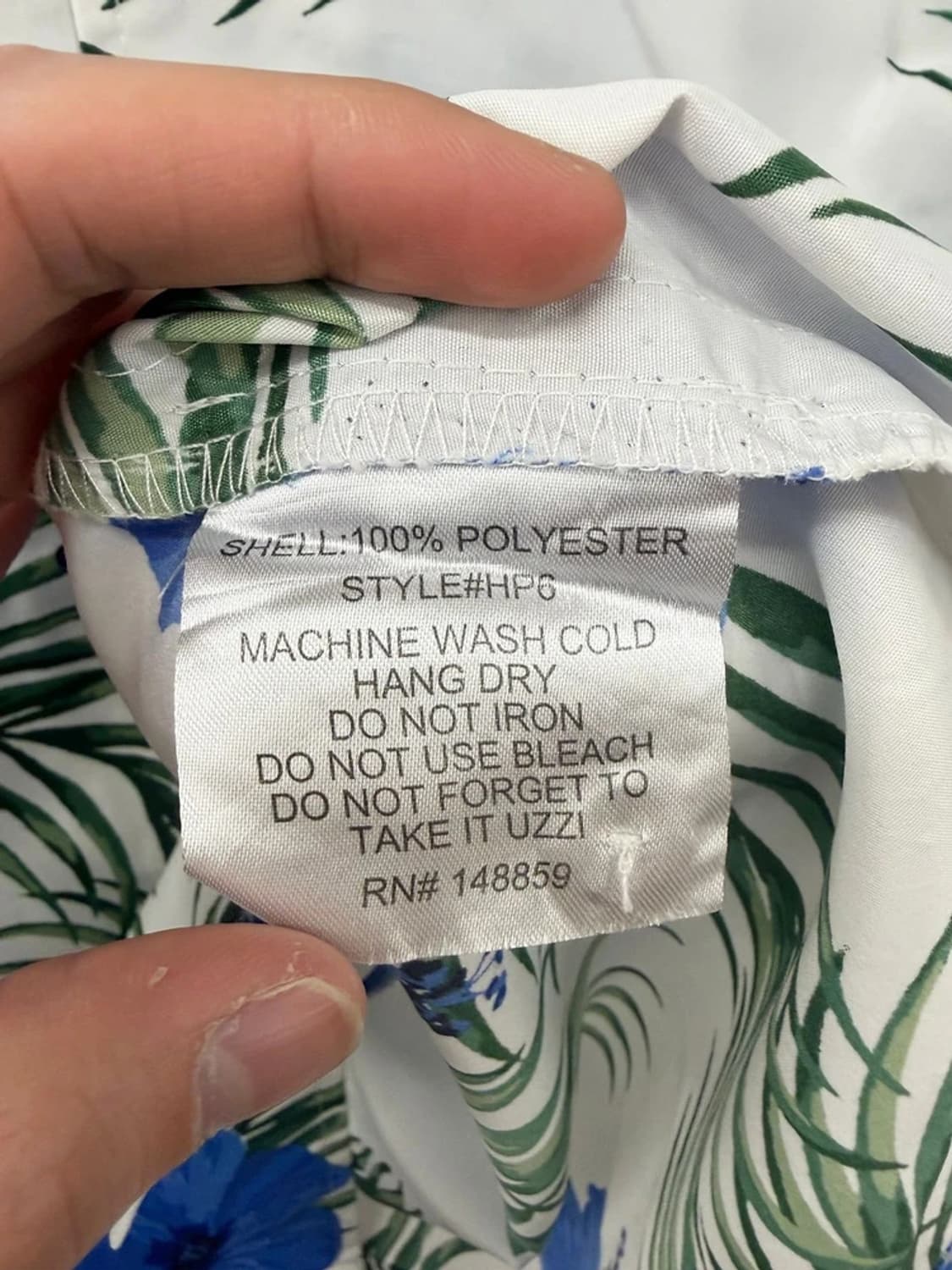 UZZI 해외 폴리 하와이안 반팔 셔츠 PN9708 상품이미지6