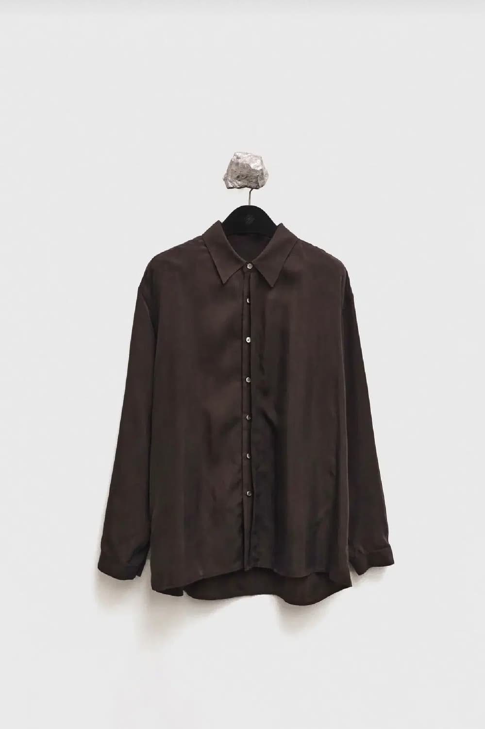 유스 / 25FW Blind Cupro Shirt(Brown) / L 상품이미지1