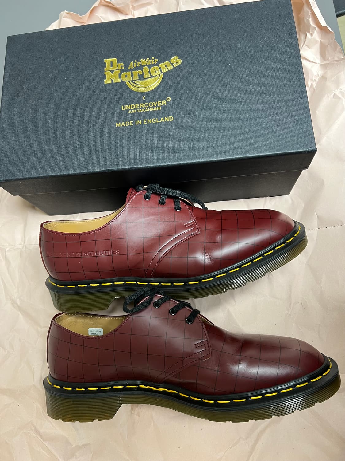 닥터마틴 언더커버 1461 체리레드 uk9 상품이미지3