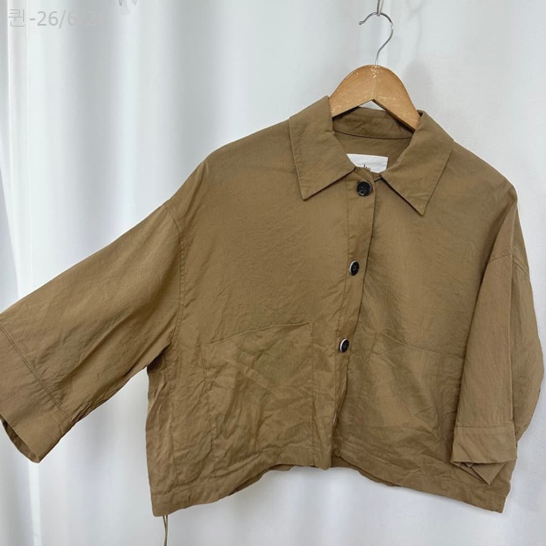 알토 여자 마 루즈핏 셔츠 브라운 FREE 상품이미지3