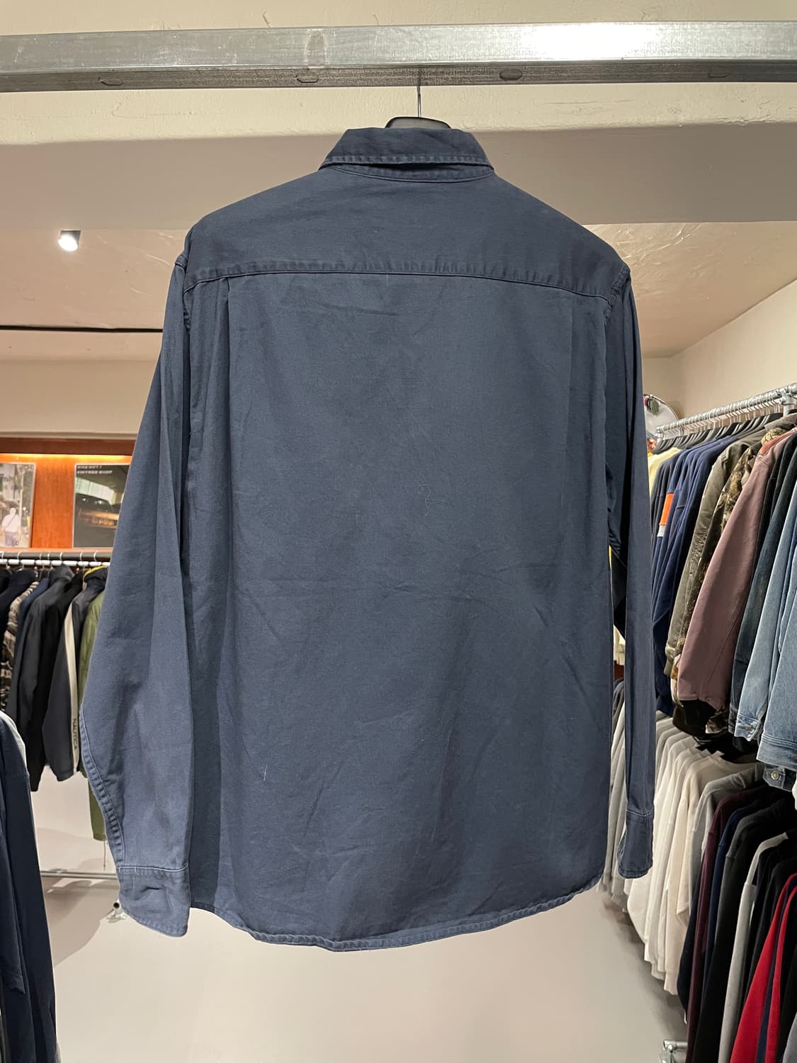 랭글러 워크 셔츠 (navy) 상품이미지5