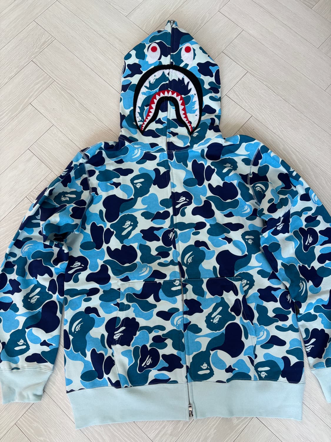 베이프 ABC 카모 샤크 후드집업 청계 상품이미지2