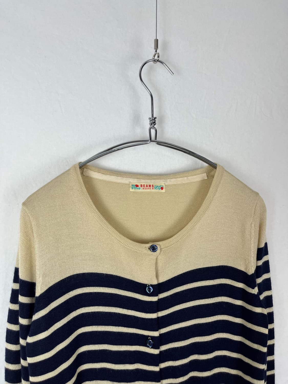 Beams Hearts  스트라이프 가디건  상품이미지4