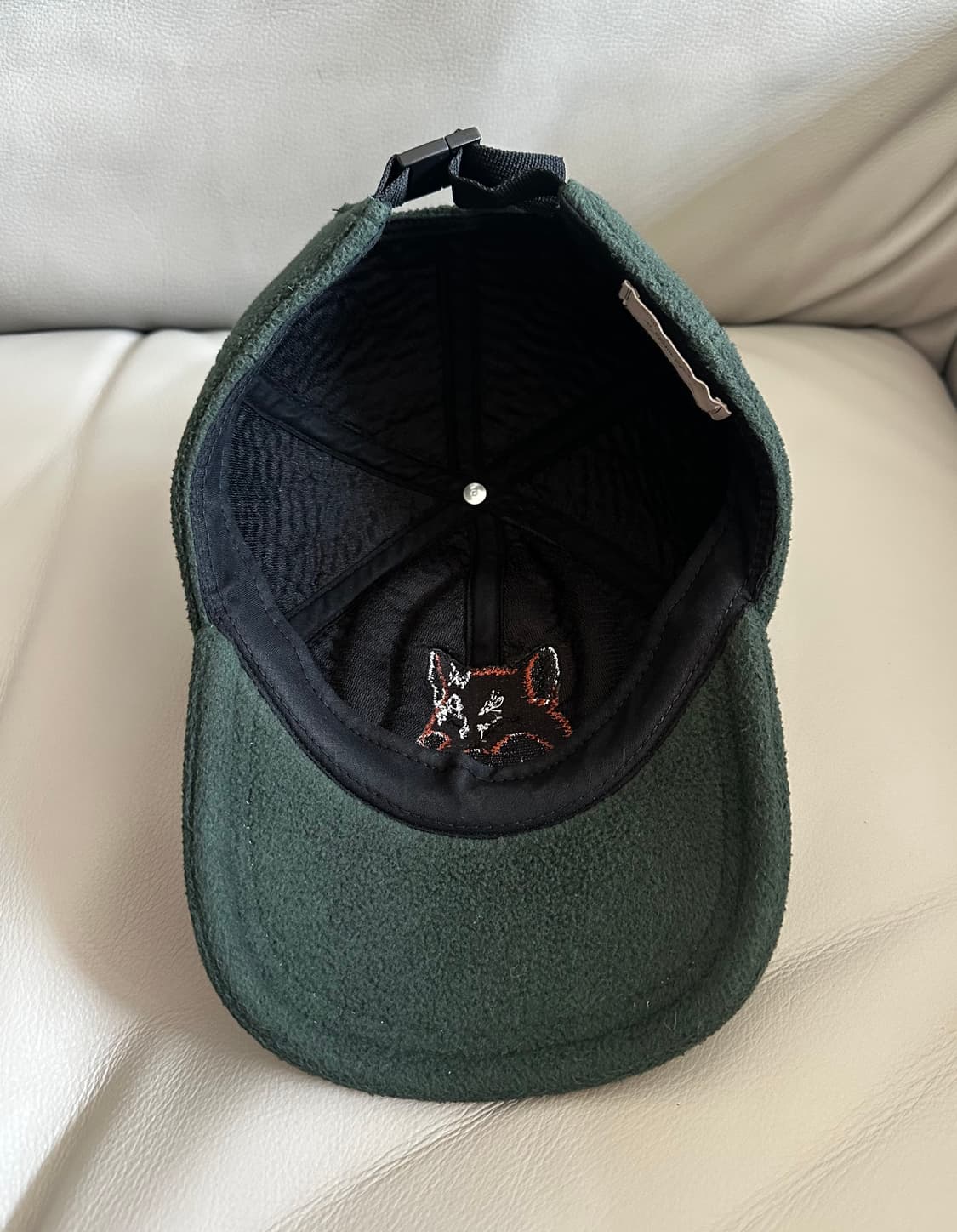 메종키츠네 폭스헤드 플리스 캡 모자 상품이미지2