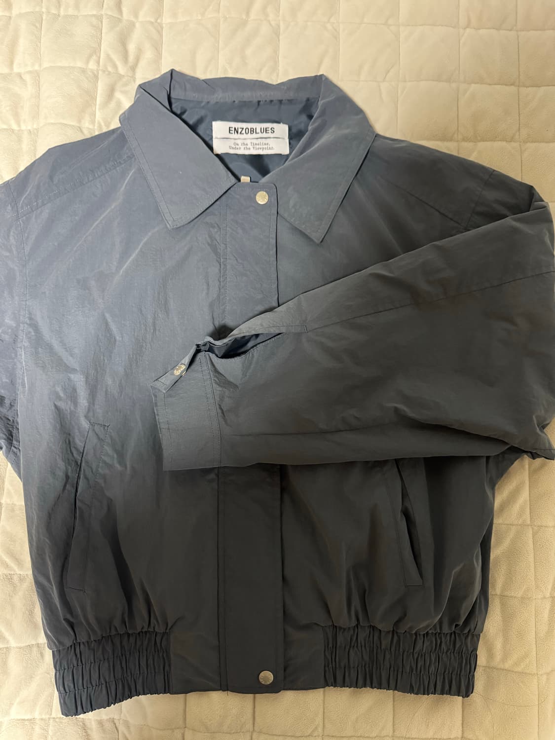 엔조블루스 크리스피 프렌치 블루종 자켓 (Navy) 상품이미지1