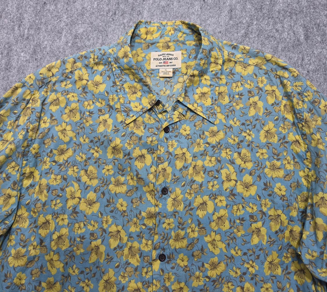 폴로진스 빈티지 플로랄 패턴 셔츠 XL 상품이미지3