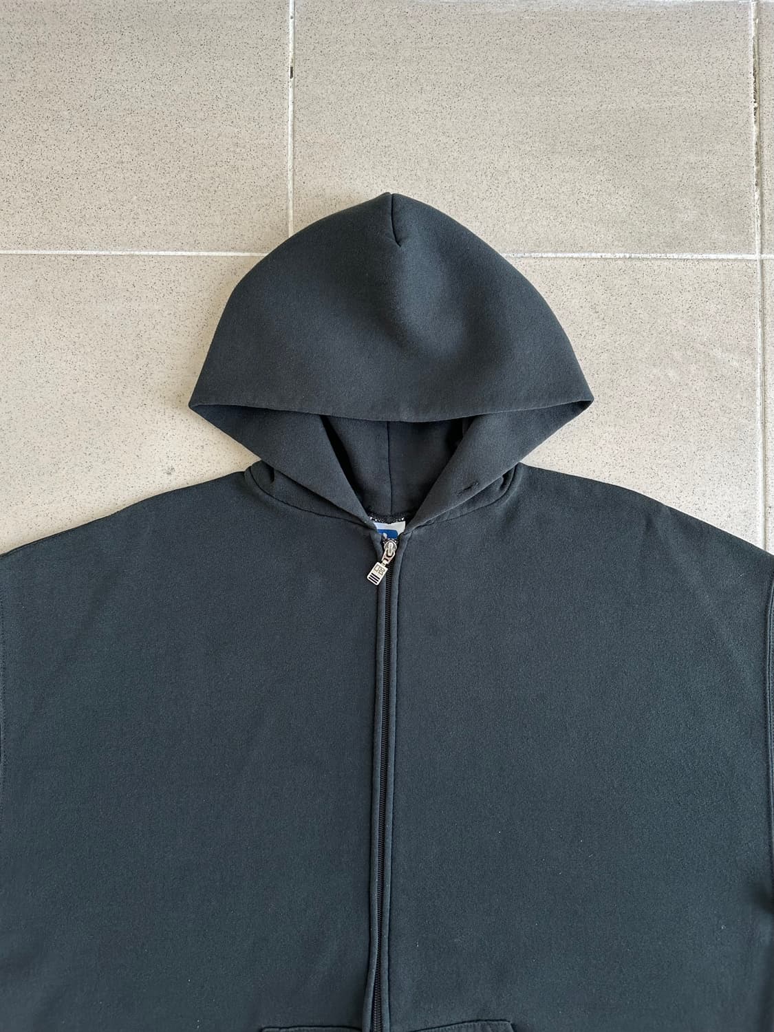 90s 빈티지 러셀 후드집업 블랙 XL 상품이미지4