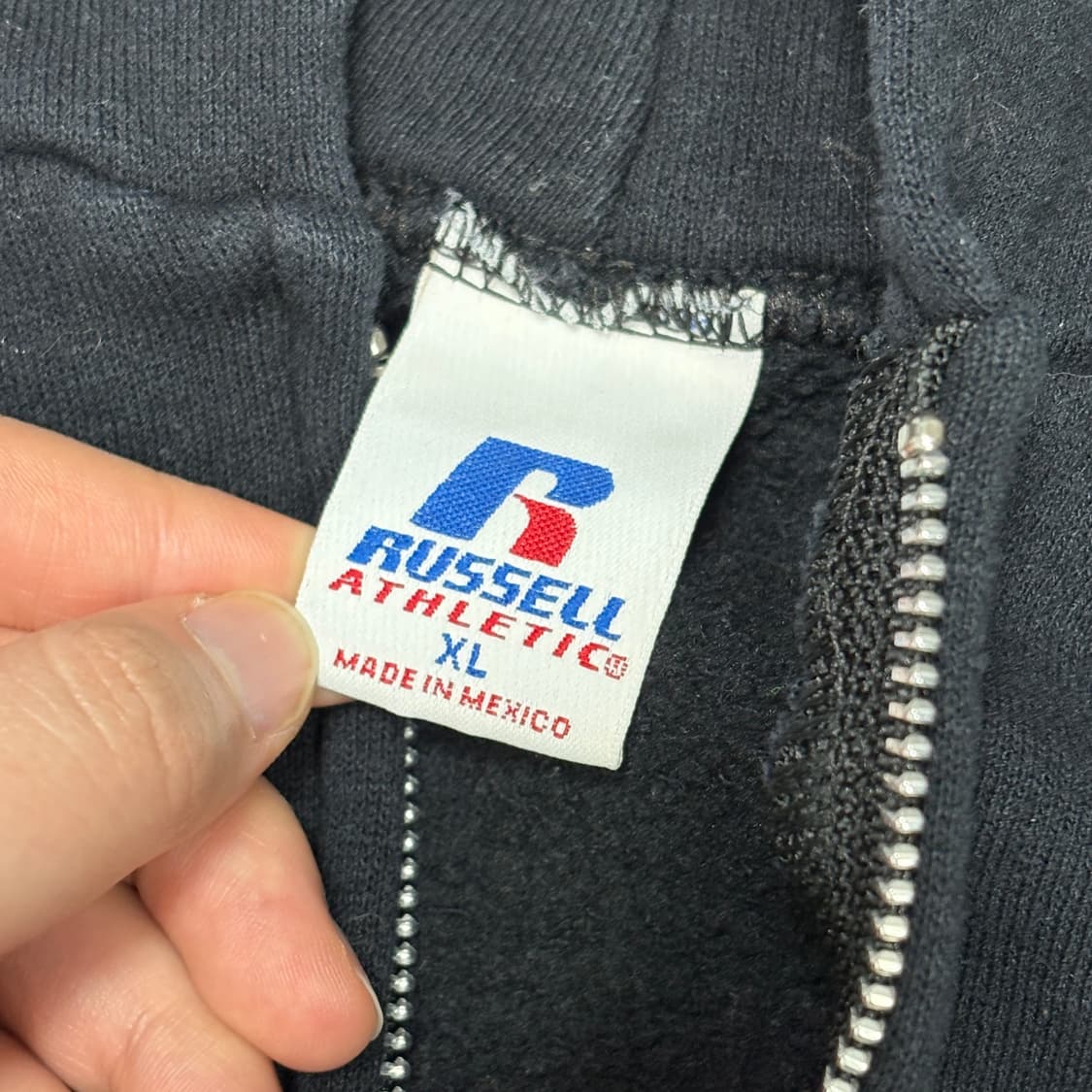 🇲🇽 00s 러셀 후드집업 블랙 상품이미지6