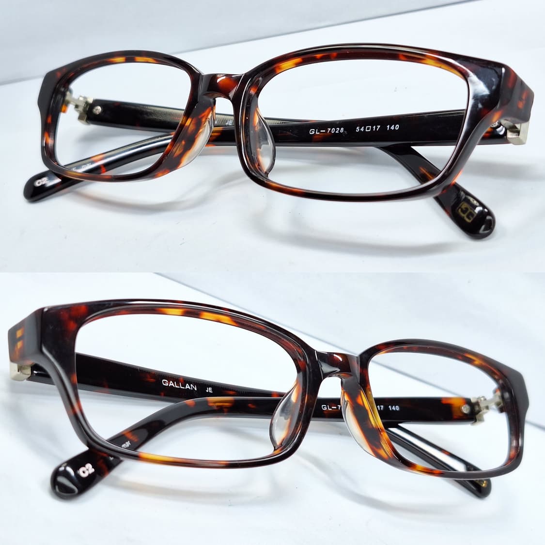 GALLAN 갤랑 GL-7028 클래식 호피 뿔테 안경테 안경/일본 수입 상품이미지6
