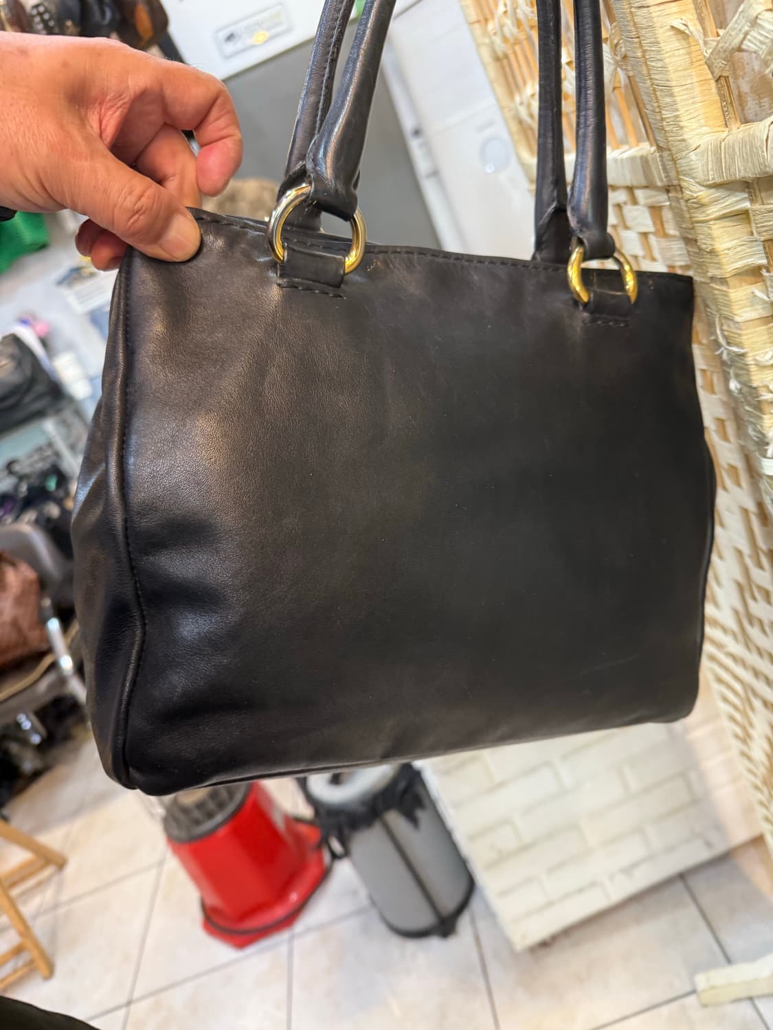 정품 프라다 레더 토트백 팝니다 상품이미지4