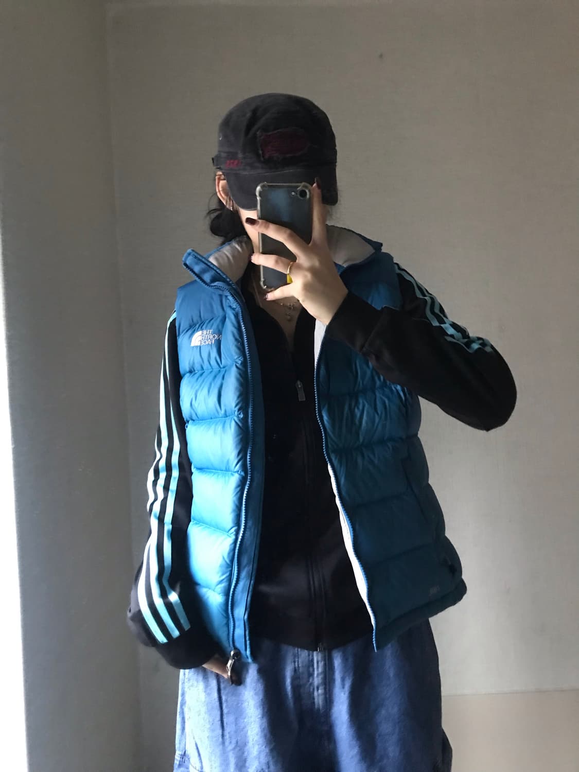 노페 연하늘 눕시 패딩조끼 상품이미지1