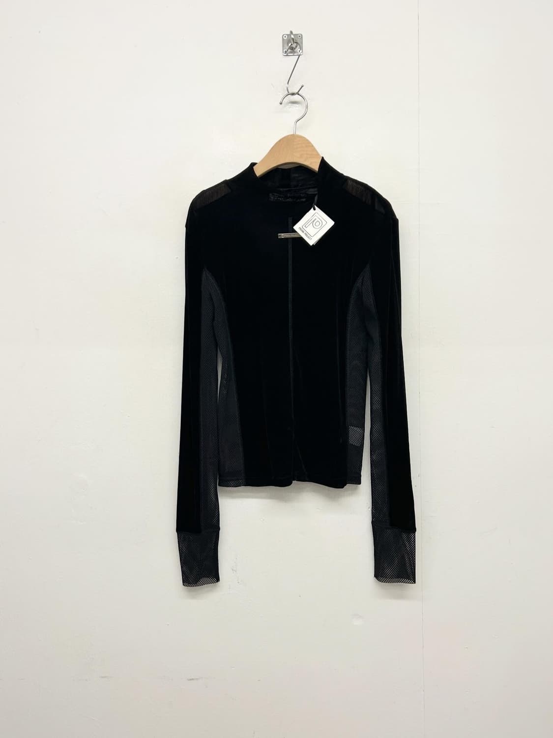 프랭크프로젝트 메쉬 패널 롱 슬리브 상품이미지1