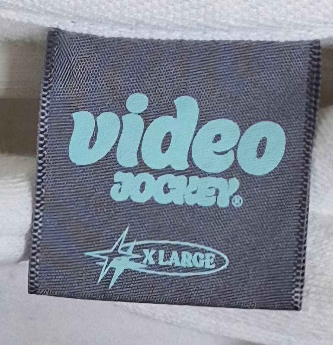 XL ) VIDEO JOCKEY 비디오자키 화이트 기모 후드티  상품이미지3