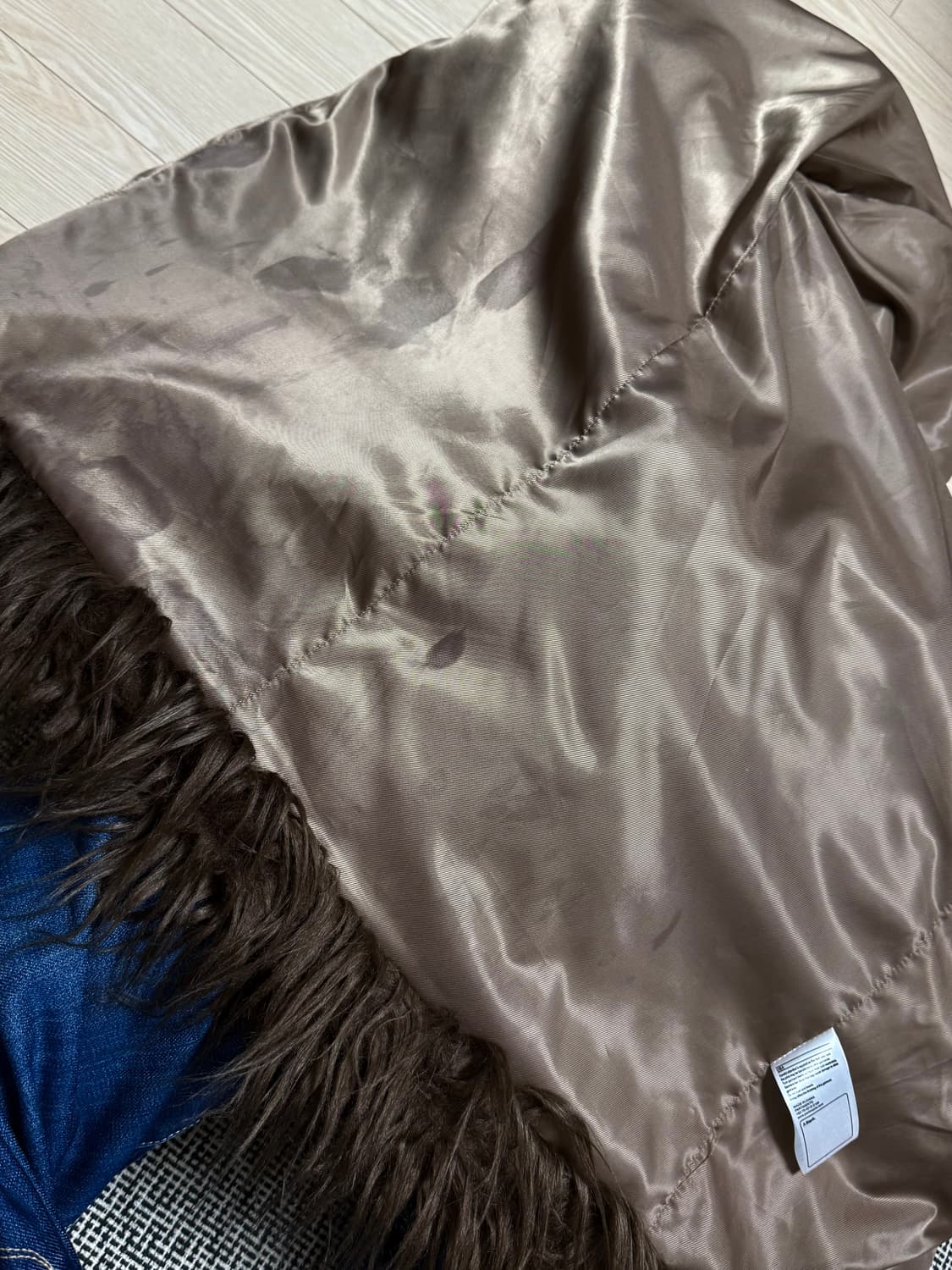 파르티멘토 WIDE COLLAR HAIRY FUR COAT_BROWN 상품이미지2