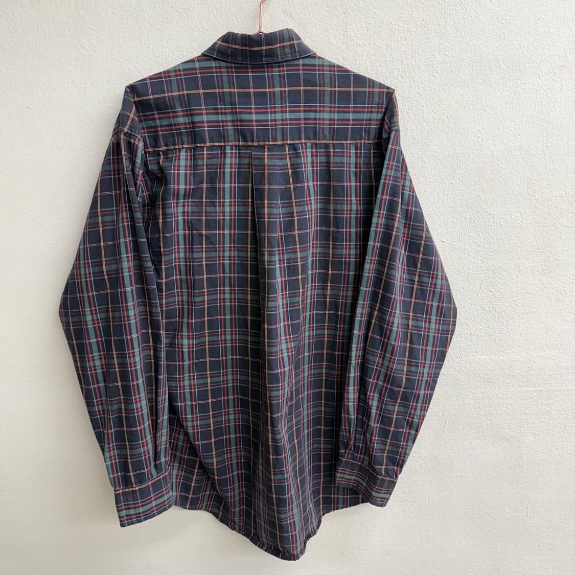90S 에디바우어 헤비 코튼 체크 셔츠 (L) 상품이미지3