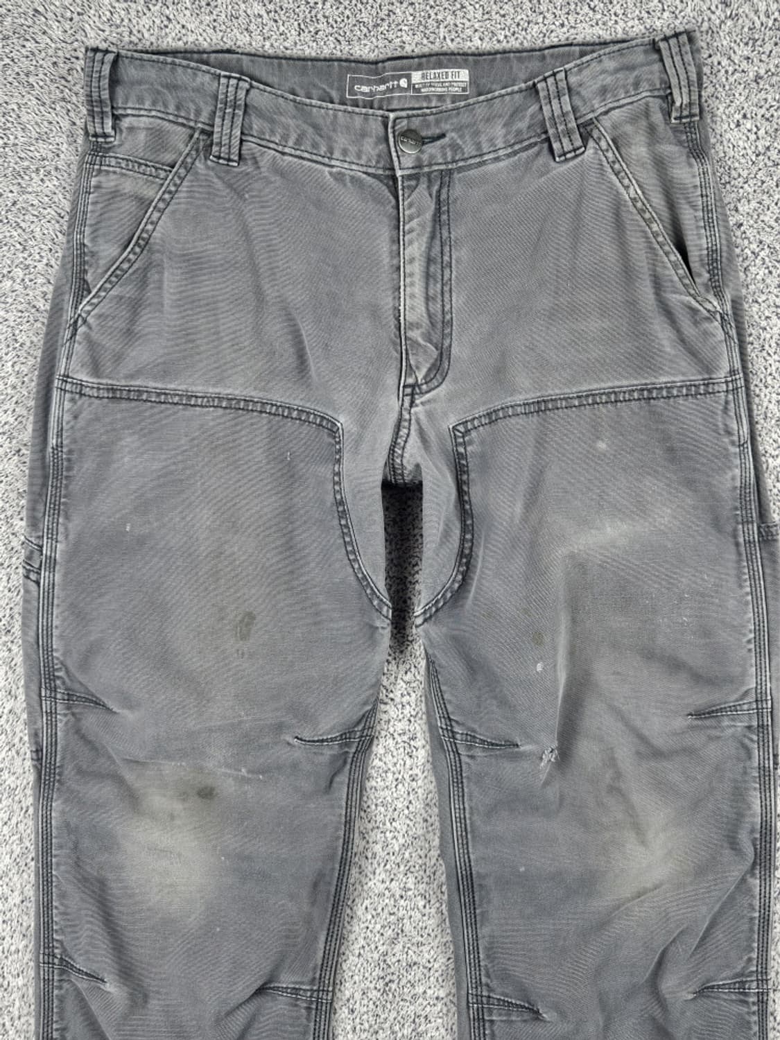 칼하트 코튼캔버스 더블니 카펜터 워크 팬츠 ( 33X30 )/ 10168 상품이미지5