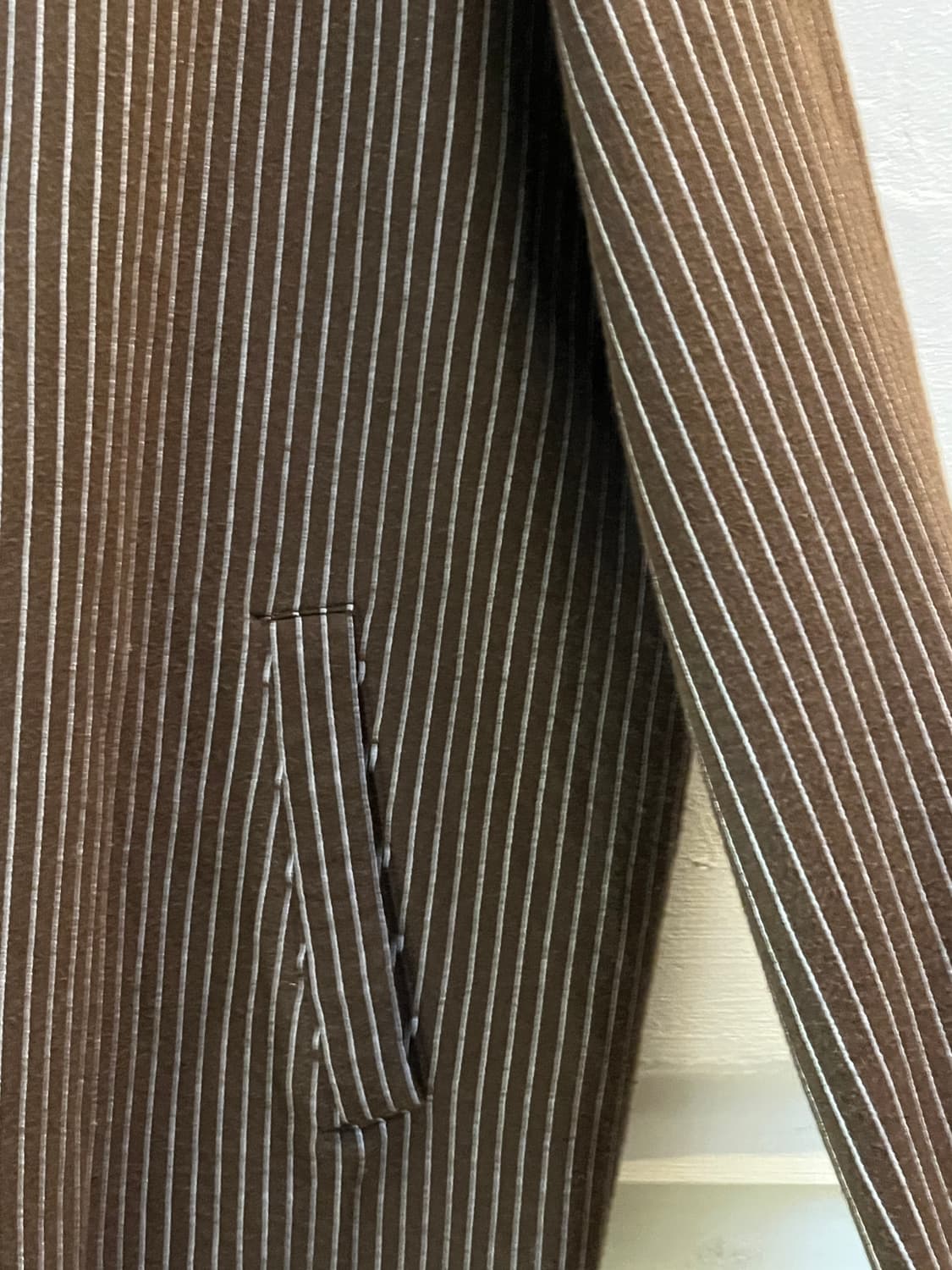 Takeo Kikuchi 브라운 스트라이프 블루종 자켓 3 상품이미지5