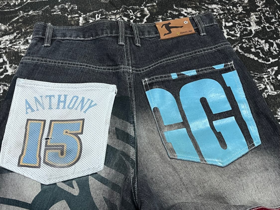 DIANLAO NBA 팀패치 올드스쿨 데님팬츠 30 상품이미지6